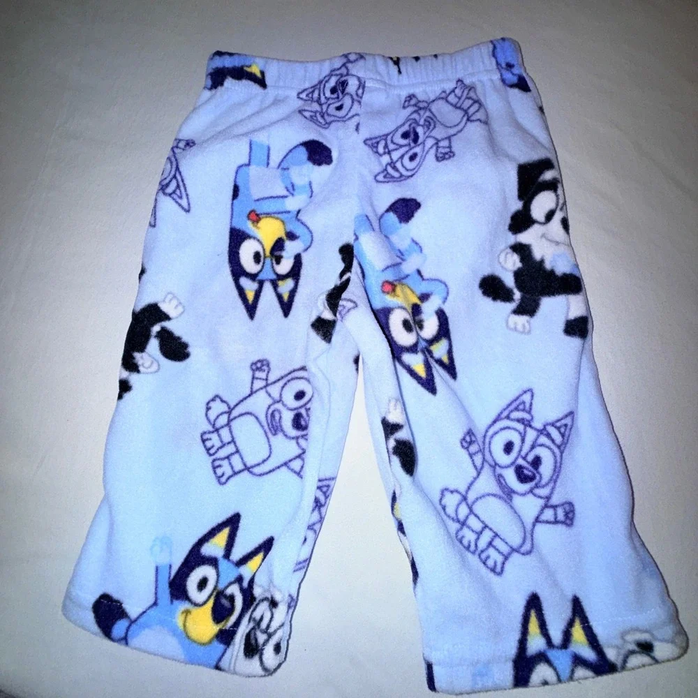 Bluey Pajama Set Infants 12M Blue New Fleece Long Sleeve 2pc‎ Sleepwear